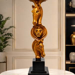 Royal Lion and Horse Decorative Candle Holder