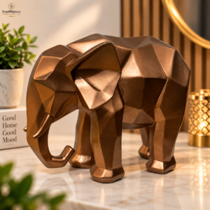 Modern Geometric Elephant Showpiece